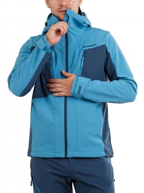 jacheta softshell pt. barbati Fundango Rauris Softshell Jacket M albastru deschis 4