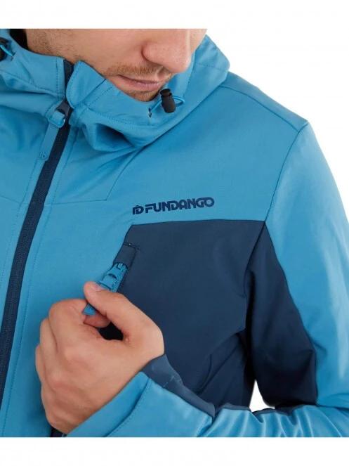 jacheta softshell pt. barbati Fundango Rauris Softshell Jacket M albastru deschis 5