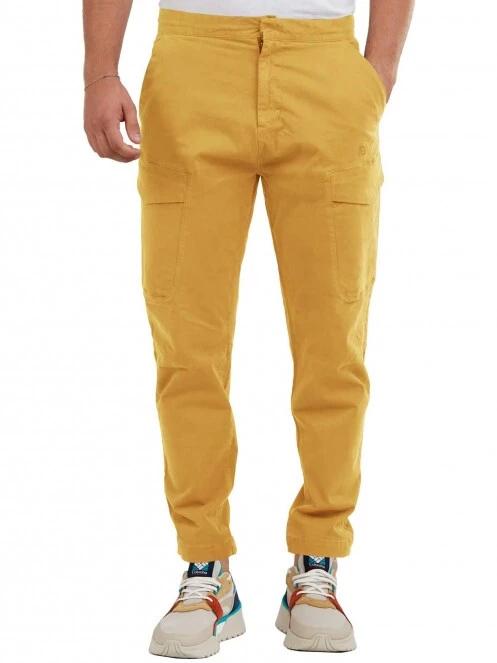 pantaloni cargo pt. barbati Fundango Arbor Cargo Pants galben 2