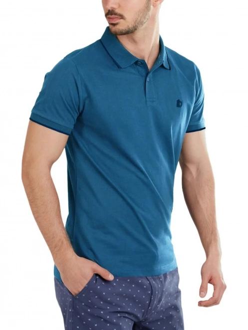 tricou cu guler pt. barbati Fundango Incognito Mono Poloshirt albastru 5
