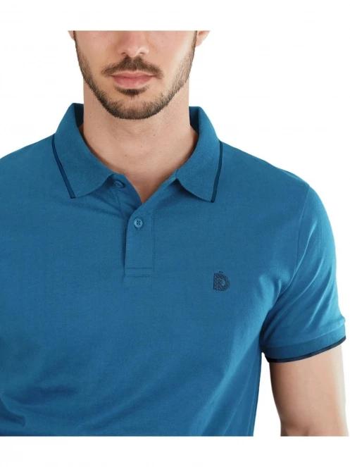 tricou cu guler pt. barbati Fundango Incognito Mono Poloshirt albastru 6