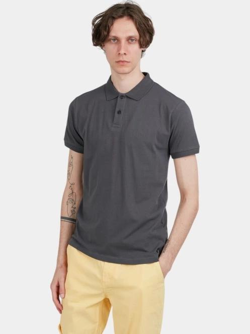 tricou cu guler pt. barbati Fundango Incognito Mono Poloshirt gri 5