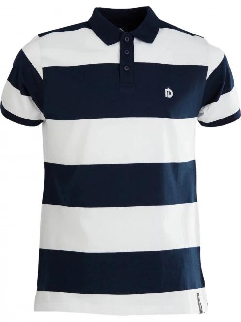 tricou cu guler pt. barbati Fundango Incognito Stripe Poloshirt albastru inchis 7