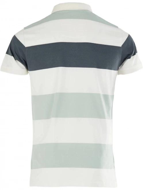 tricou cu guler pt. barbati Fundango Incognito Stripe Poloshirt albastru deschis 8