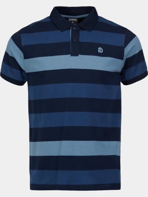 tricou cu guler pt. barbati Fundango Incognito Stripe Poloshirt albastru inchis 7