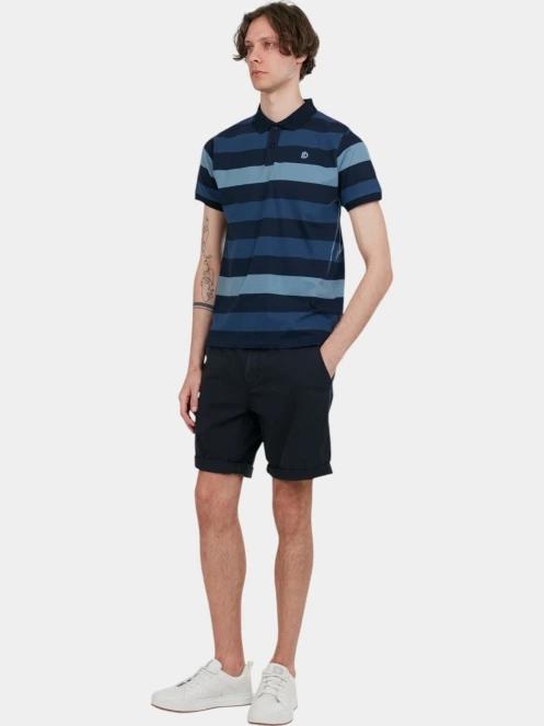 tricou cu guler pt. barbati Fundango Incognito Stripe Poloshirt albastru inchis 4