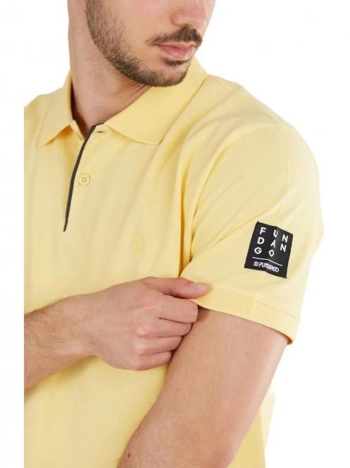 tricou cu guler pt. barbati Fundango Molton Poloshirt galben 5