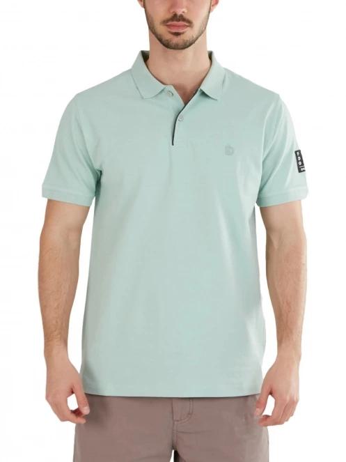 tricou cu guler pt. barbati Fundango Molton Poloshirt albastru deschis 2