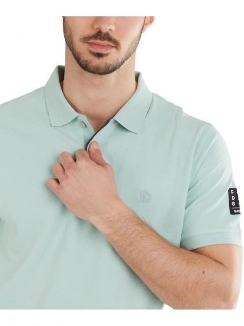 tricou cu guler pt. barbati Fundango Molton Poloshirt albastru deschis 5
