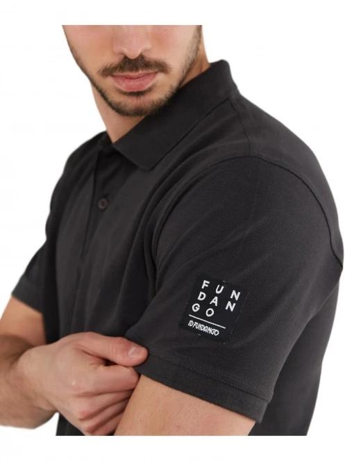 tricou cu guler pt. barbati Fundango Molton Poloshirt gri 4