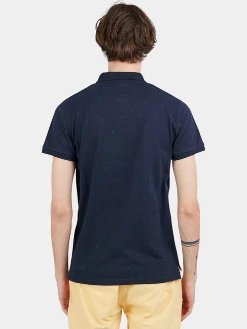tricou cu guler pt. barbati Fundango Icon Poloshirt albastru inchis 3