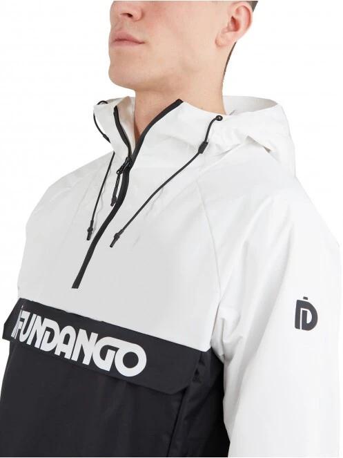 haine de ploaie pt. barbati Fundango Salmo Logo Anorak alb 5