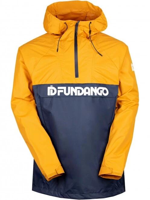 haine de ploaie pt. barbati Fundango Salmo Logo Anorak galben 7