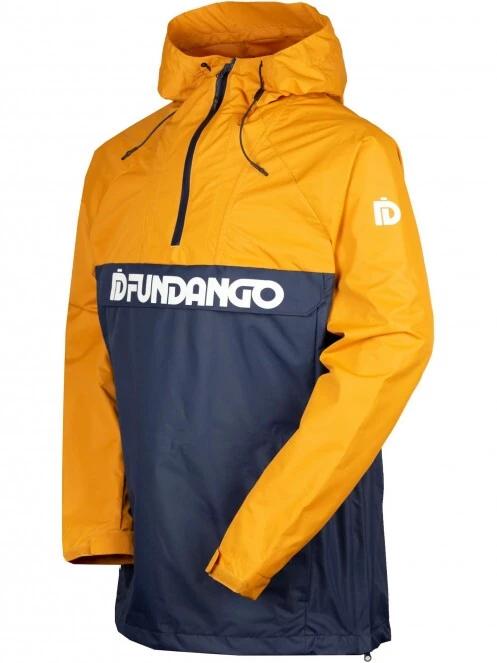 haine de ploaie pt. barbati Fundango Salmo Logo Anorak galben 8