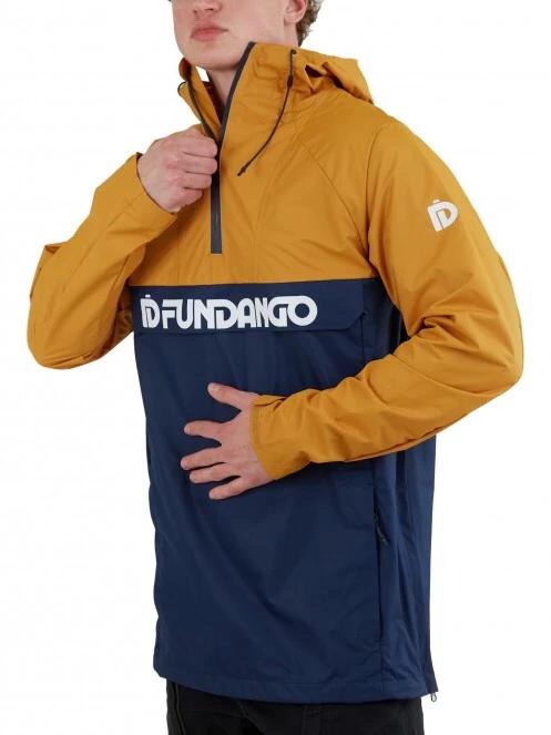 haine de ploaie pt. barbati Fundango Salmo Logo Anorak galben 5