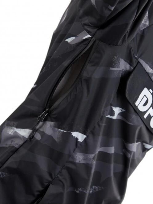 haine de ploaie pt. barbati Fundango Salmo Logo Anorak negru 6