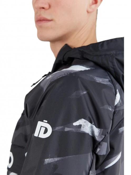 haine de ploaie pt. barbati Fundango Salmo Logo Anorak negru 7