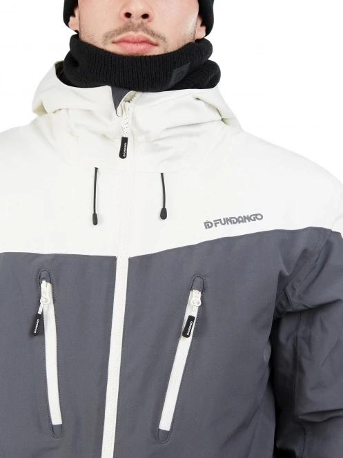 geaca de schi pt. barbati Fundango Privet Allmountain Jacket alb 5