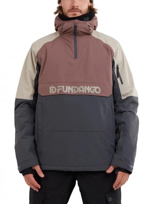 geaca de schi pt. barbati Fundango Burnaby Logo Anorak violet 2