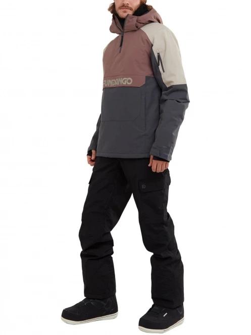 geaca de schi pt. barbati Fundango Burnaby Logo Anorak violet 4