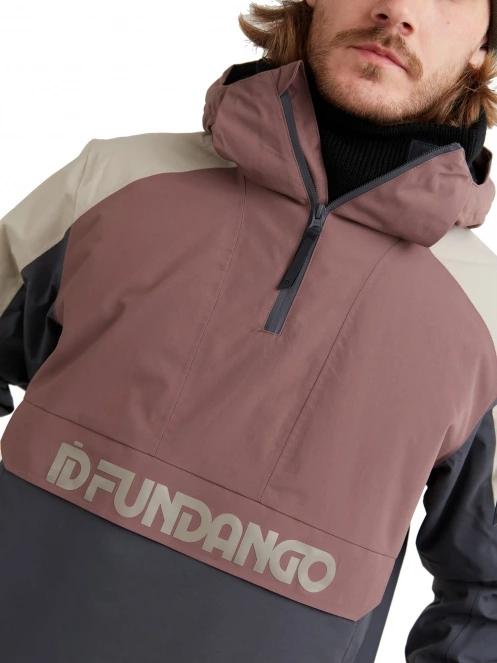 geaca de schi pt. barbati Fundango Burnaby Logo Anorak violet 6
