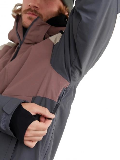 geaca de schi pt. barbati Fundango Burnaby Logo Anorak violet 7