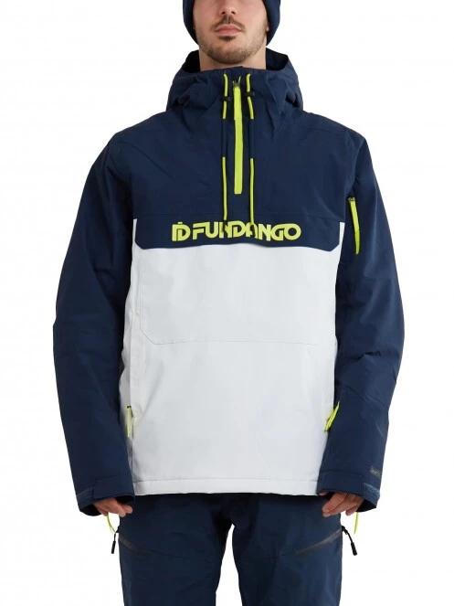 geaca de schi pt. barbati Fundango Burnaby Logo Anorak alb 2