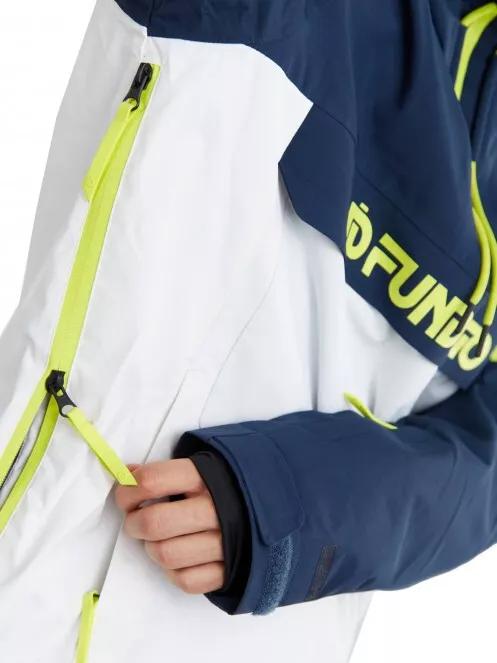 geaca de schi pt. barbati Fundango Burnaby Logo Anorak alb 6
