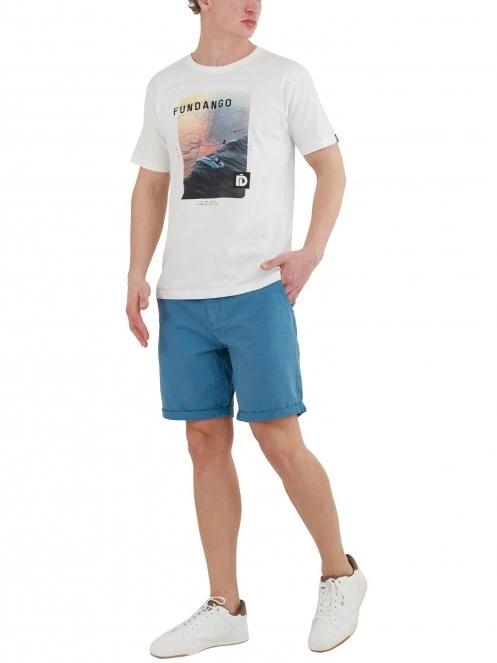 pantaloni scurti pt. barbati Fundango North Shore Chino Shorts albastru 4