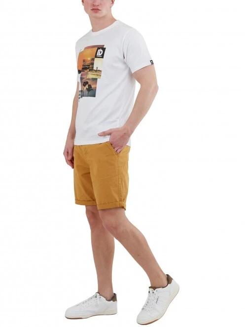 pantaloni scurti pt. barbati Fundango North Shore Chino Shorts galben 4