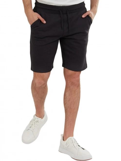 pantaloni scurti de trening pt. barbati Fundango Delon Sweatshort negru 2