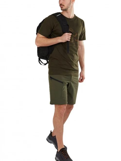 pantaloni scurti pentru drumetii pt. barbati Fundango Roger Trekking Short verde 4