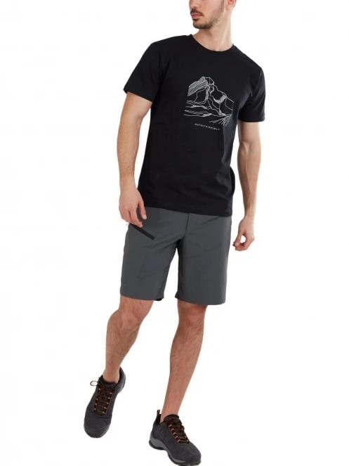 pantaloni scurti pentru drumetii pt. barbati Fundango Roger Trekking Short gri 4