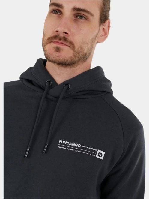 pulover cu gluga pt. barbati Fundango Talis Hooded Sweatshirt gri 6