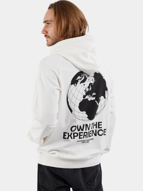 pulover pt. barbati Fundango Kronos Hooded Sweatshirt alb 7