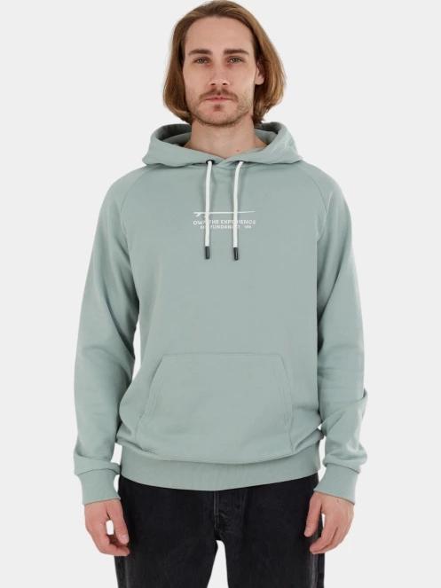pulover pt. barbati Fundango Kronos Hooded Sweatshirt verde 2