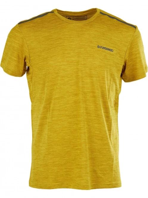 tricou pentru sport, cu maneci scurte pt. barbati Fundango Skeleton Tech-T galben 6