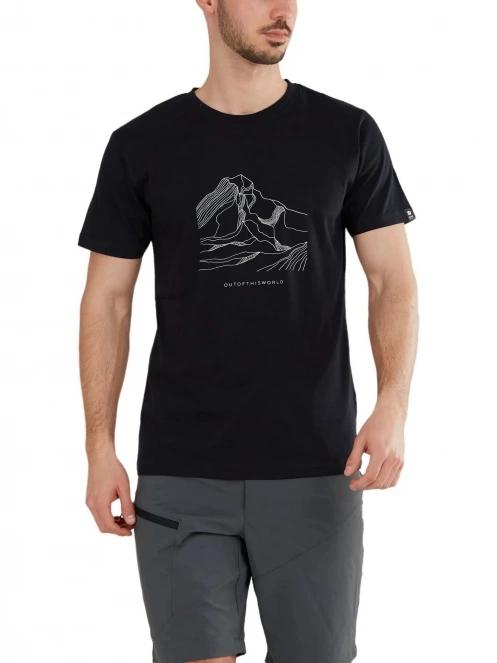 tricou cu maneci scurte pt. barbati Fundango Legend T-shirt negru 2