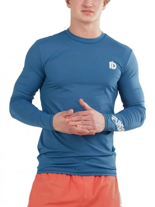 lycra cu maneci lungi pt. barbati Fundango Manado Long Rashguard albastru inchis 3