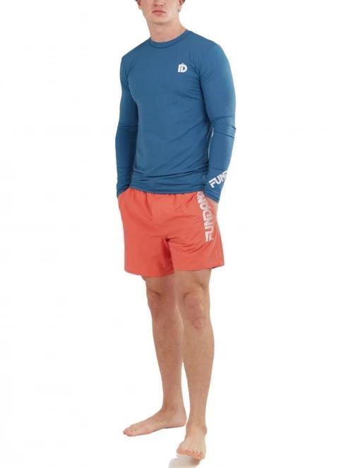 lycra cu maneci lungi pt. barbati Fundango Manado Long Rashguard albastru inchis 5