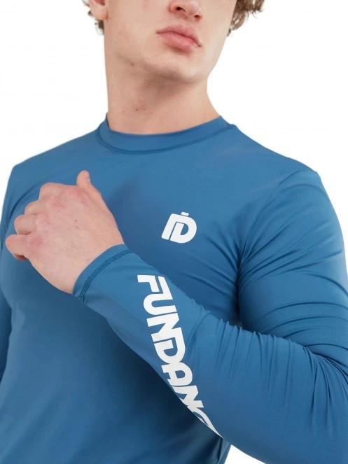 lycra cu maneci lungi pt. barbati Fundango Manado Long Rashguard albastru inchis 6