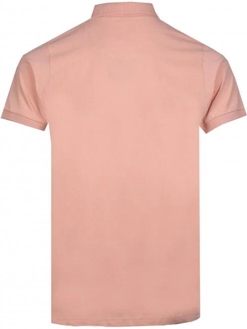 tricou cu guler pt. barbati Fundango Incognito Mono Poloshirt roz 8