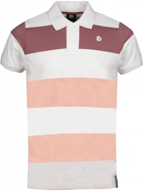 tricou cu guler pt. barbati Fundango Incognito Stripe Poloshirt alb 7