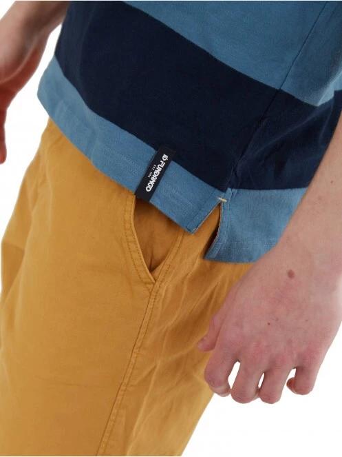 tricou cu guler pt. barbati Fundango Incognito Stripe Poloshirt albastru inchis 6