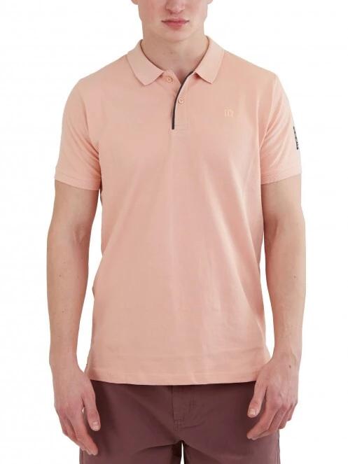 tricou cu guler pt. barbati Fundango Molton Poloshirt roz 2