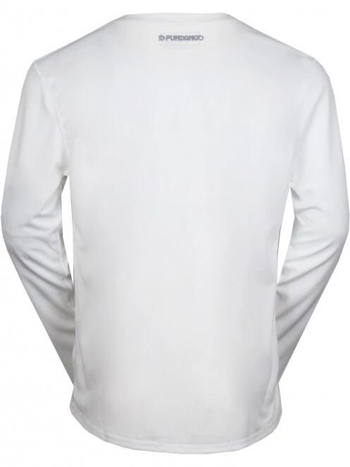 lycra cu maneci lungi pt. barbati Fundango Maurice Long Rashguard alb 7