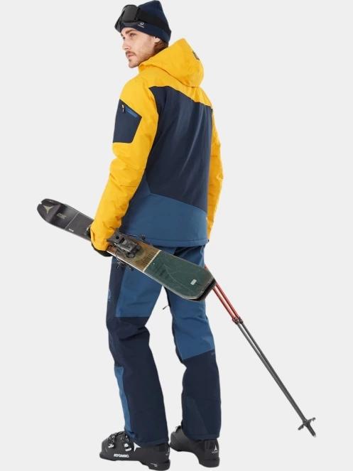 pantaloni de schi pt. barbati Fundango Teak Colourblock Pants albastru 5