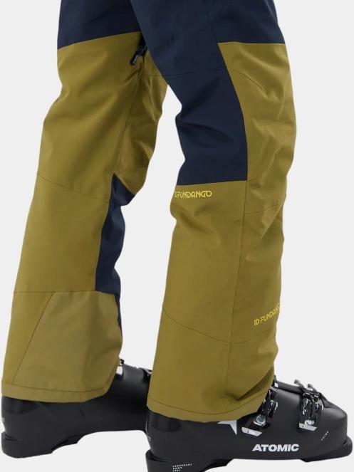 pantaloni de schi pt. barbati Fundango Teak Colourblock Pants verde 7