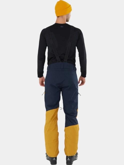 pantaloni de schi pt. barbati Fundango Teak Colourblock Pants galben 3