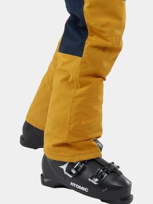 pantaloni de schi pt. barbati Fundango Teak Colourblock Pants galben 5